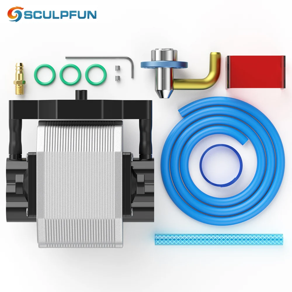 

SCULPFUN S9 Air Assist 30ML/ Air Pump Nozzle Kit High Speed Air Assist Fits S9 Lasers Easy to Install Full Metal Structure