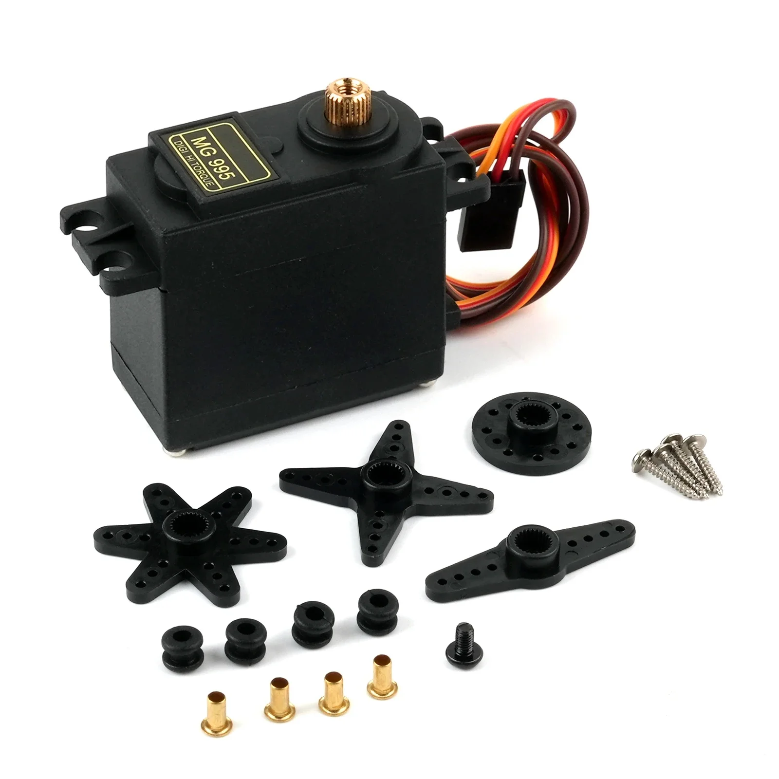 15KG RC Servo's Standaard Digitale MG995 Servo 180/270/360 Graden Alle Metal Gear voor Arduino UN O JR Auto RC Model Helikopter Boot - afbeelding 2