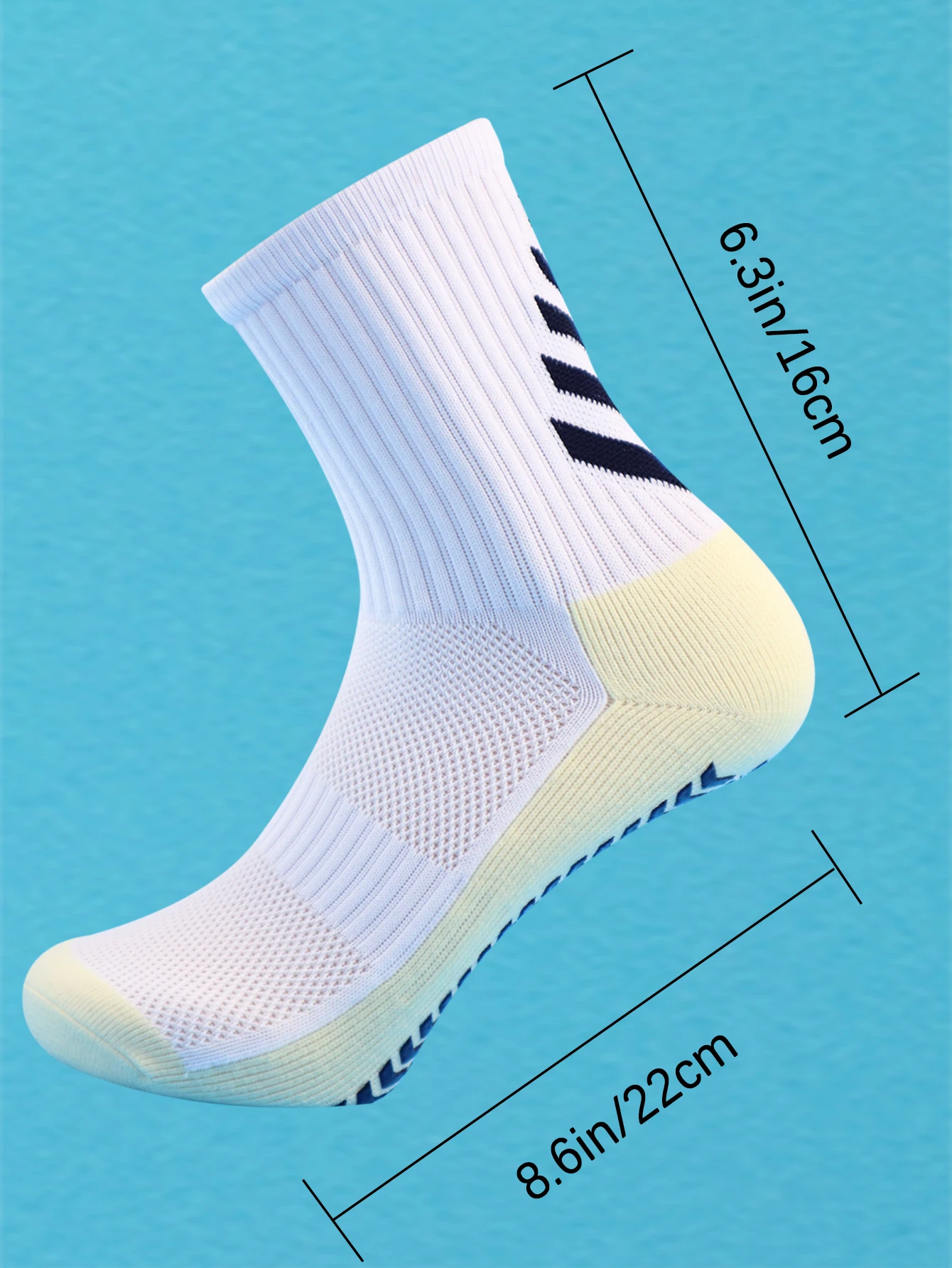 1 Pair New Men Women Soft Breathable Anti-slip Football Socks Running Soccer Basketball Cycling Sports Grip Socks