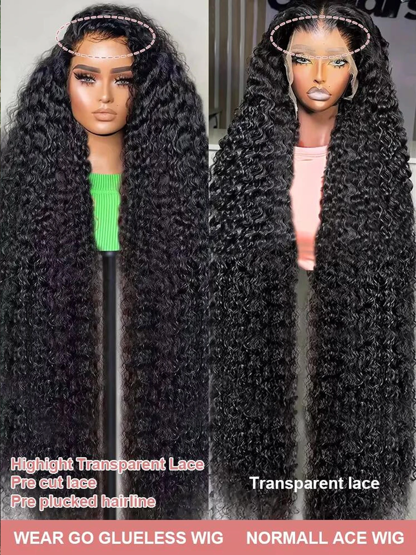 شعر مستعار موجة عميقة شعر الإنسان قبل قطعها قبل قطع ارتداء والذهاب HD شعر مستعار دانتيل للنساء 200 الكثافة 5x5 الدانتيل إغلاق الباروكات شعر الإنسان