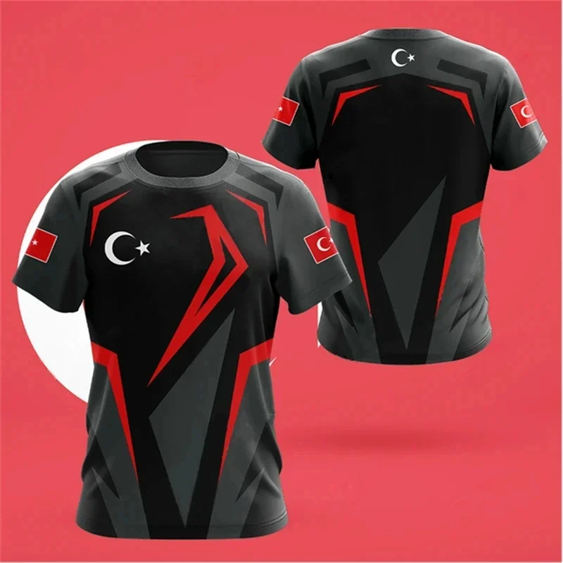 T-Shirt à Manches Courtes et Col Rond pour Homme, Vêtement à la Mode, Imprimé Forêt CamSolomon, Été