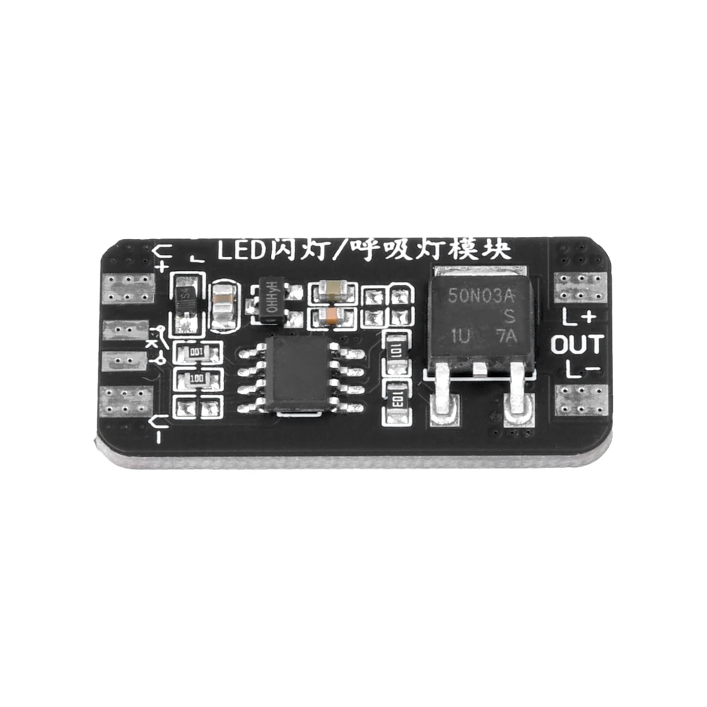 Módulo controlador de luz de gradiente de Parpadeo lento, atenuador automático, Chip de controlador de luz de respiración, desvanecimiento gradual, 3-24V