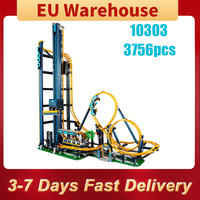 3756pcs Loop Coaster Building Block Park Coaster Model Bricks Toy For Birthday Christmas Kids Adults Gift Compatible 10303