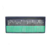 30PCS 2.35mm Diamond Burs Grinding Rotary Tools Set  Mini Drill Bits  Wheel Abrasive Wood Stone Engraving for Dremel Power Tools