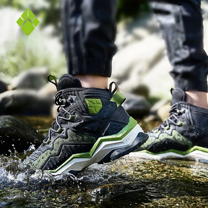 Rax Männer Wanderschuhe Winter wasserdicht Outdoor Sneaker Männer Leder Trekking stiefel Trail Camping Klettern Jagd Turnschuhe Frauen