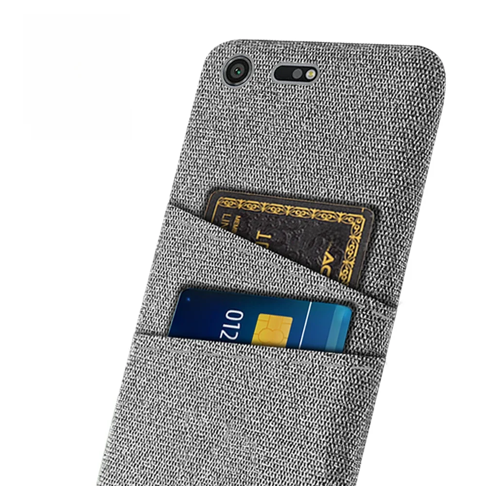 Luksusowe, materiałowe etui na telefon do Sony Xperia XZ Premium, etui z podwójną kartą, G8141, G8142, 5,46" — zdjęcie 2