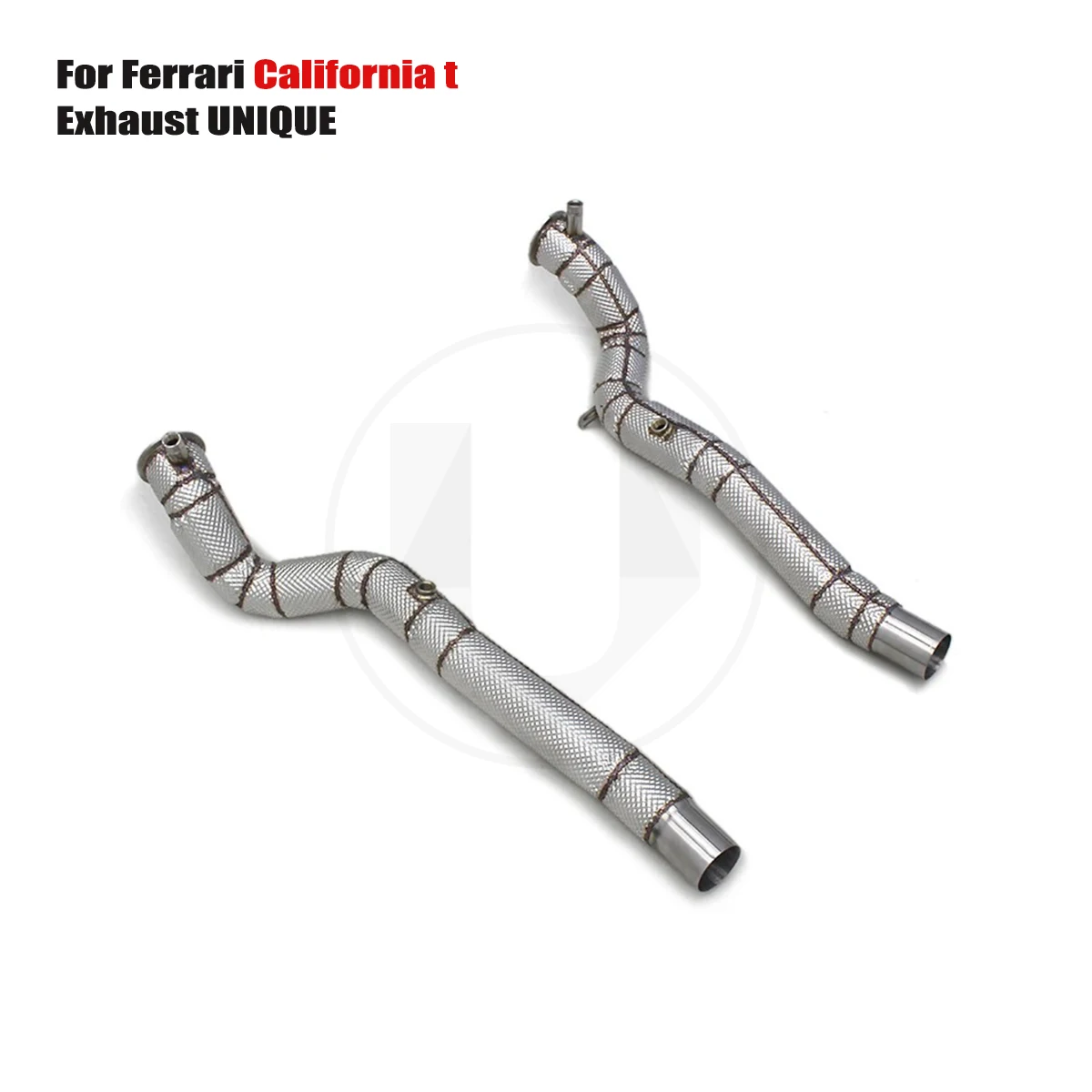 UNIQUE For 2009-2015 Ferrari California t 3.9T With insulator downpipe With cat/without cat exhaust pipe