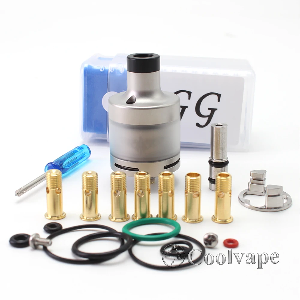 

SXK GG Golden Greek Caspardina Style RTA Rebuildable Tank Vape Atomizer Sandblasted 2ml 22mm Tank Atomizer