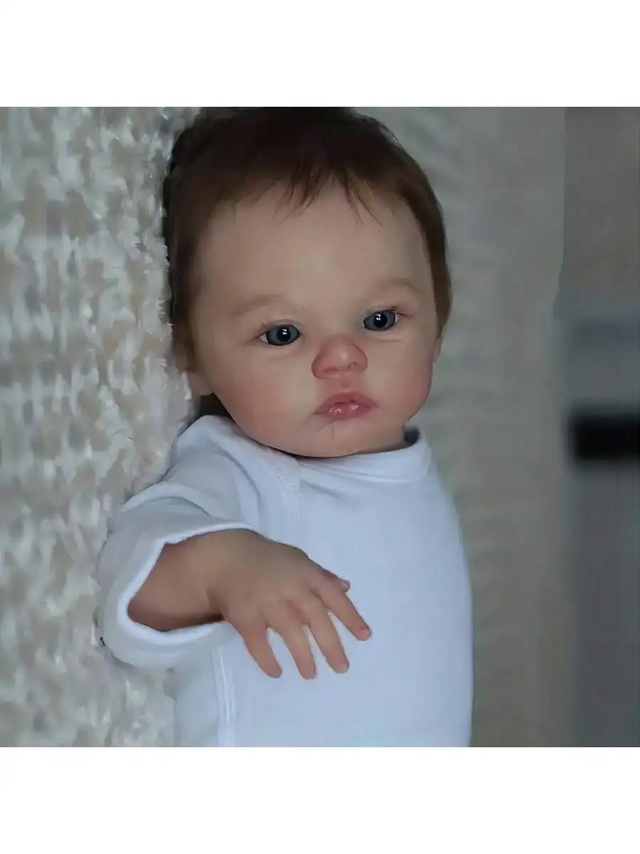 

Lifelike Reborn Baby Dolls- 18Inch Cute Soft Vinyl Realistic Baby Doll,Poseable Real Life Baby Dolls（ONLY DOLL/NO ACCESSORES)