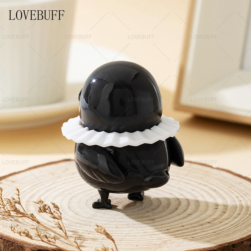 LOVEBUFF LAD Sylus Grumpy Crow telefoon charme beeldje collectible bureau decor