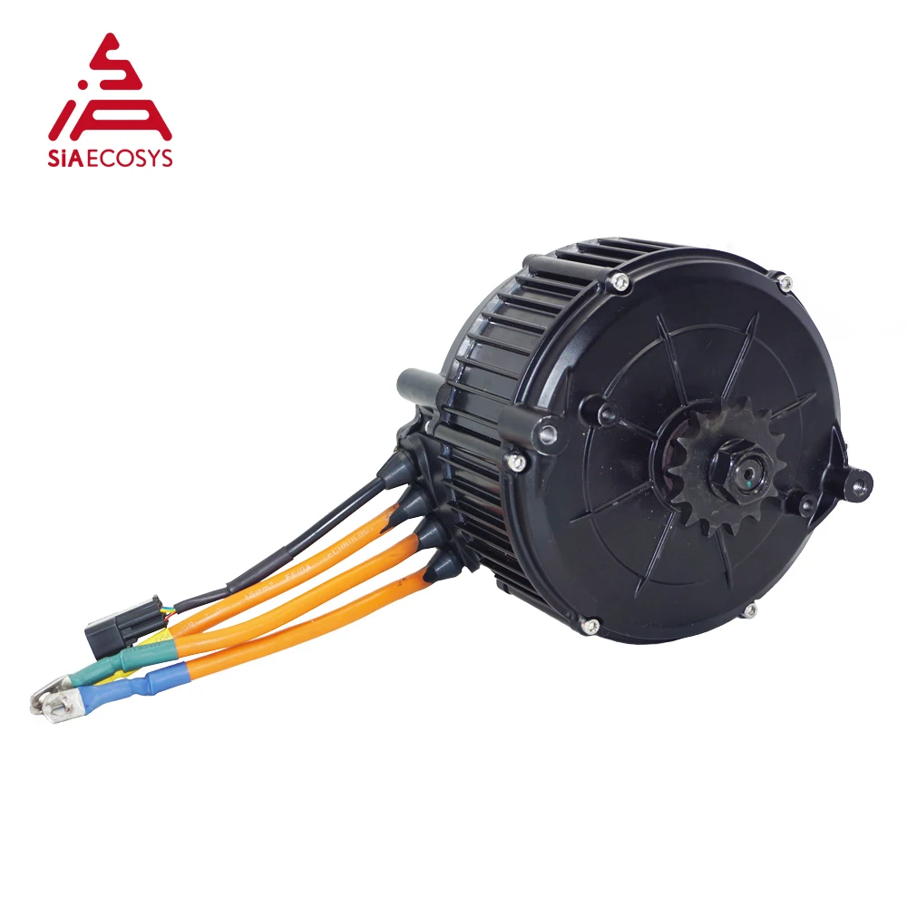 US Warehouse QS MOTOR QS165 V2 5000W 72V 35H Hall Version with 14T sprocket adapter PMSM Mid Drive Motor for Electric Motorcycle