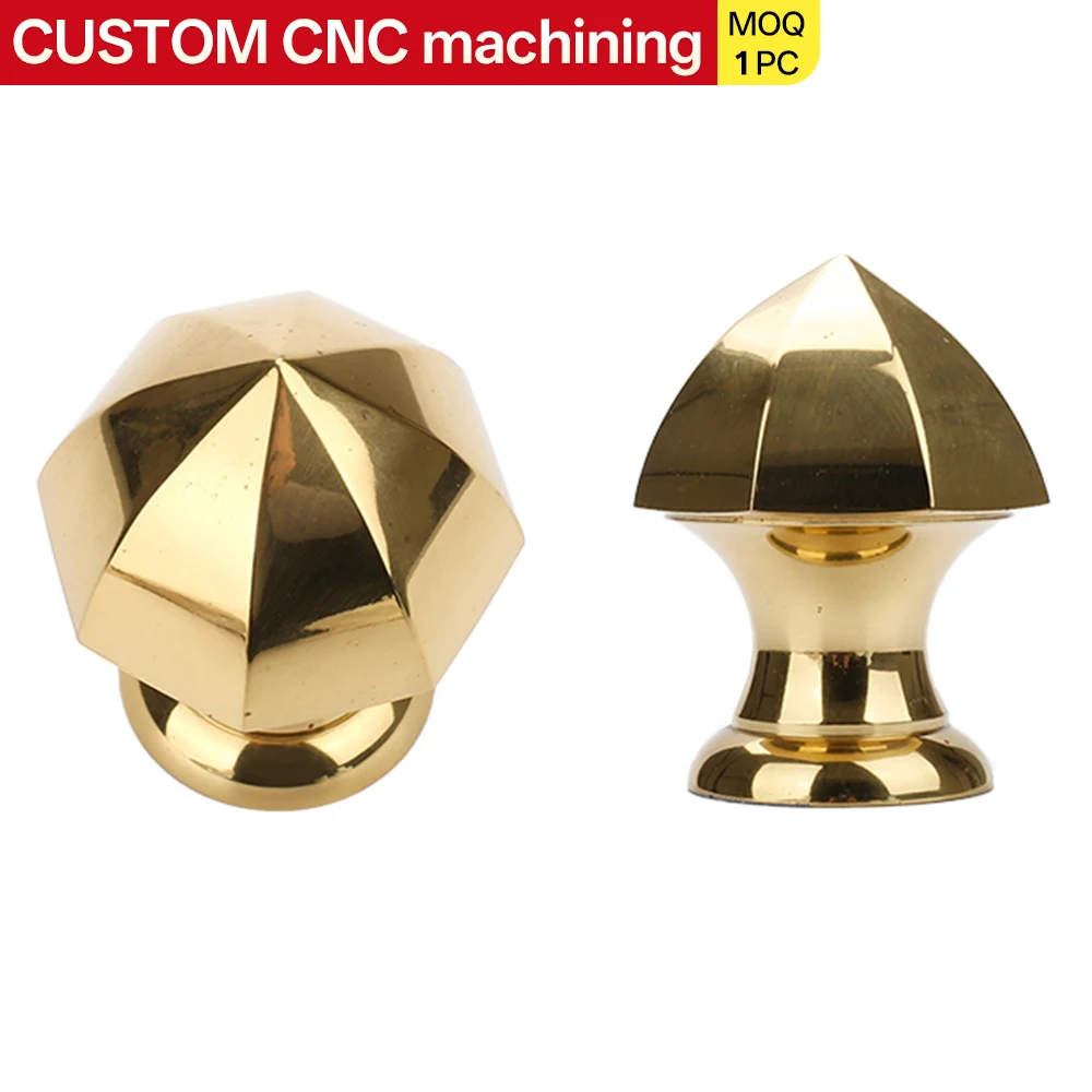 Custom Solid-Pattern Brass Fittings, Balustrade Accessories, Brass Knobs and Handles, Decorative Stair Handrails