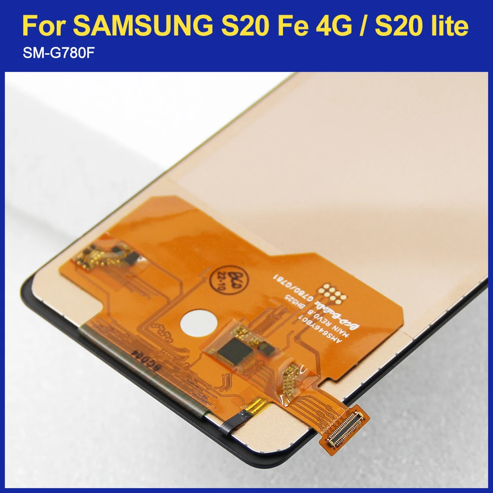 TFT S20FE LCD For Samsung S20 FE SM-G781 G7810 G781U G781B LCD Display Touch Screen Digiziter Assembly with Frame replacement