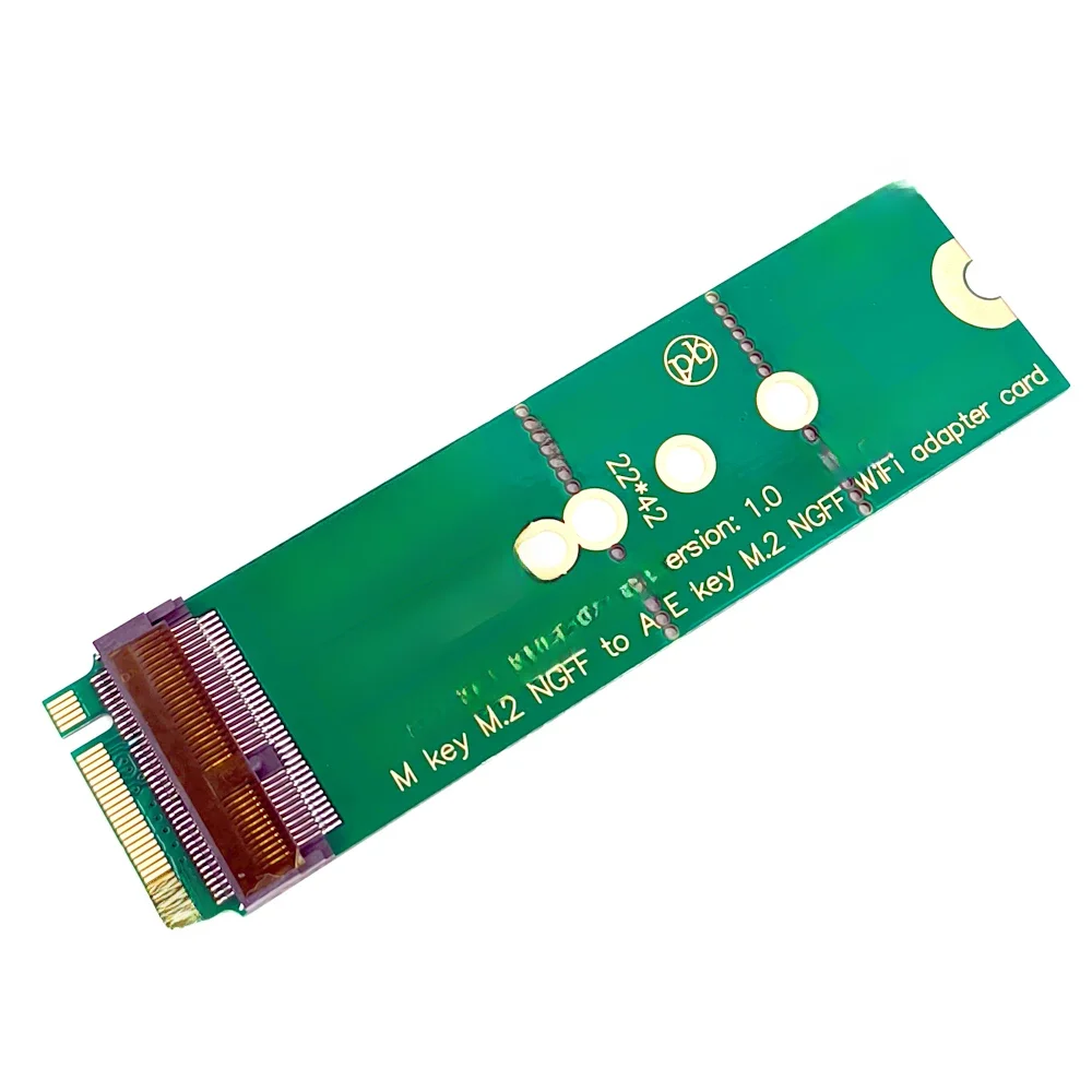 M.2 M klucz do A + E gniazdo klucza WIFI bezprzewodowa karta sieciowa Laptop NGFF NVMe PCI Express SSD Port do E gniazdo klucza konwerter — zdjęcie 2