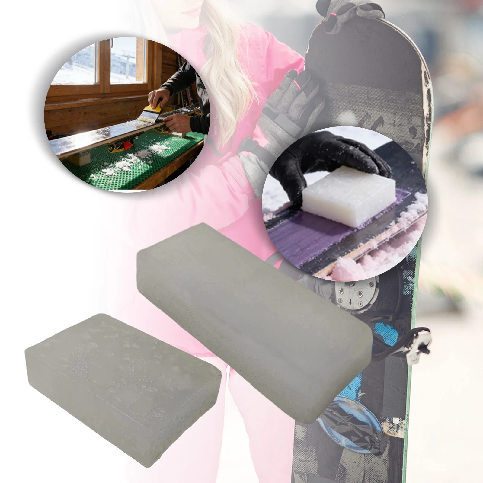 

Ski Wax Skiers Skiing Wax Block Protecting Ski Baseplate Snowboard Glide Wax Universal Ski Maintenance Accessories