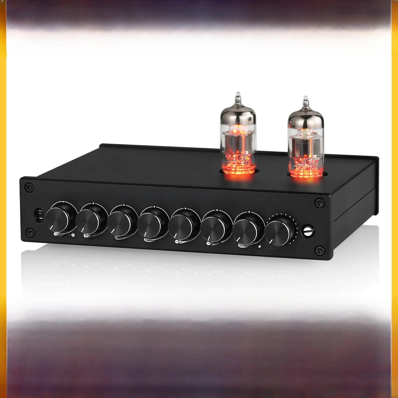 Douk Audio T8PRO HiFi Valve Tube Stereo Balanced XLR/RCA Preamp 7-band EQ Equalizer Home for Home Speaker with Tone Control — zdjęcie produktu 7