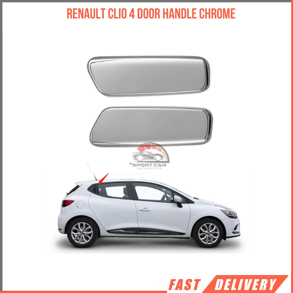 For Stainless steel Chrome 2 PCs rear door handle covers decorative ornaments for Renault Clio 4 2012-2018 year-Free Shipping