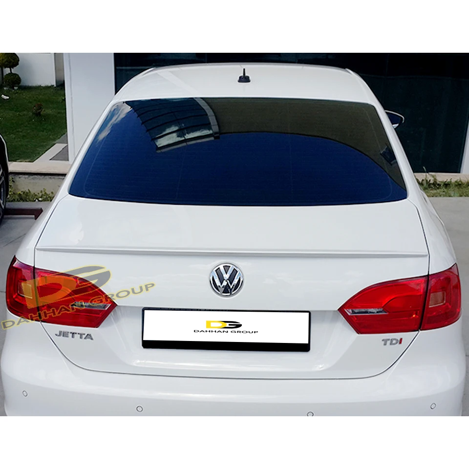 V.w Jetta Mk6 2010 - 2018 Anatomische Stijl Achterkofferbak Spoiler Vleugel Lip Geverfd Of Ruwe Hoge Kwaliteit Abs Plastic R Line Gti Kit