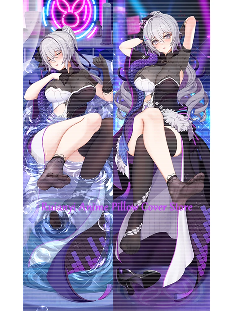 Dakimakura Anime Bronya ZaychikDouble-sided Pillow Bronya Zaychik Cover Print Life-size body pillows cover Adult pillowcase 2024