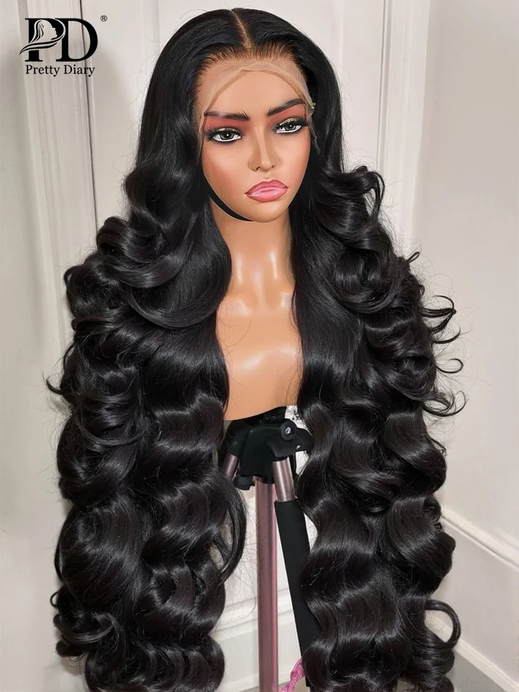 220 Densidad HD 32 36 pulgadas 13x4 pelucas delanteras de encaje 13x6 peluca Frontal de encaje ondulado ondas de agua pelucas brasileñas línea de cabello prearrancada