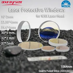 Lentes WSX do laser da fibra, máquina de corte poderosa, Windows protetores, lente ótica, 18*2 22.35*4 25.4*4 30*5 32*2 37*7, NC12, NC30, NC6