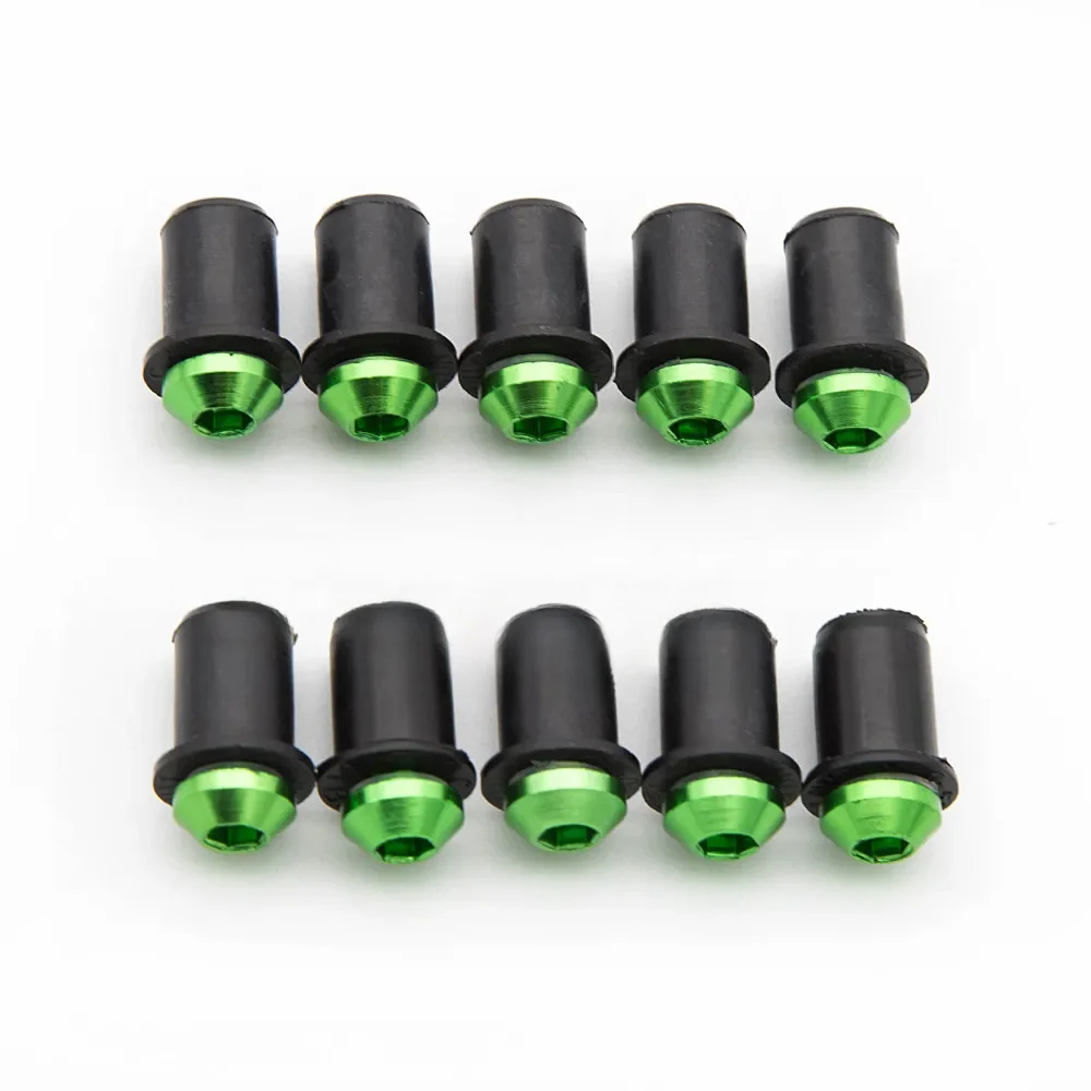 Kit de vis de boulon de pare-brise de 5mm, 10 pièces, pour Kawasaki Z900 Z750 Z800 Z650 VERSYS 300 650 1000 ZX6R ZX7R ZX10R ZX14R ZZR