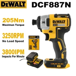 DEWALT DCF887N Cordless Impact Driver 205N.m Torque Brushless Motor Electric Wrench Tool for DEWALT 20V Battery