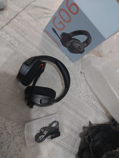 NUBWO G06 2.4G Dual Wireless Gaming Headset 5ms Low Latency 7.1 Surround ENC Mic For PC PS4 PS5 Gaming Bluetooth Headphones photo review