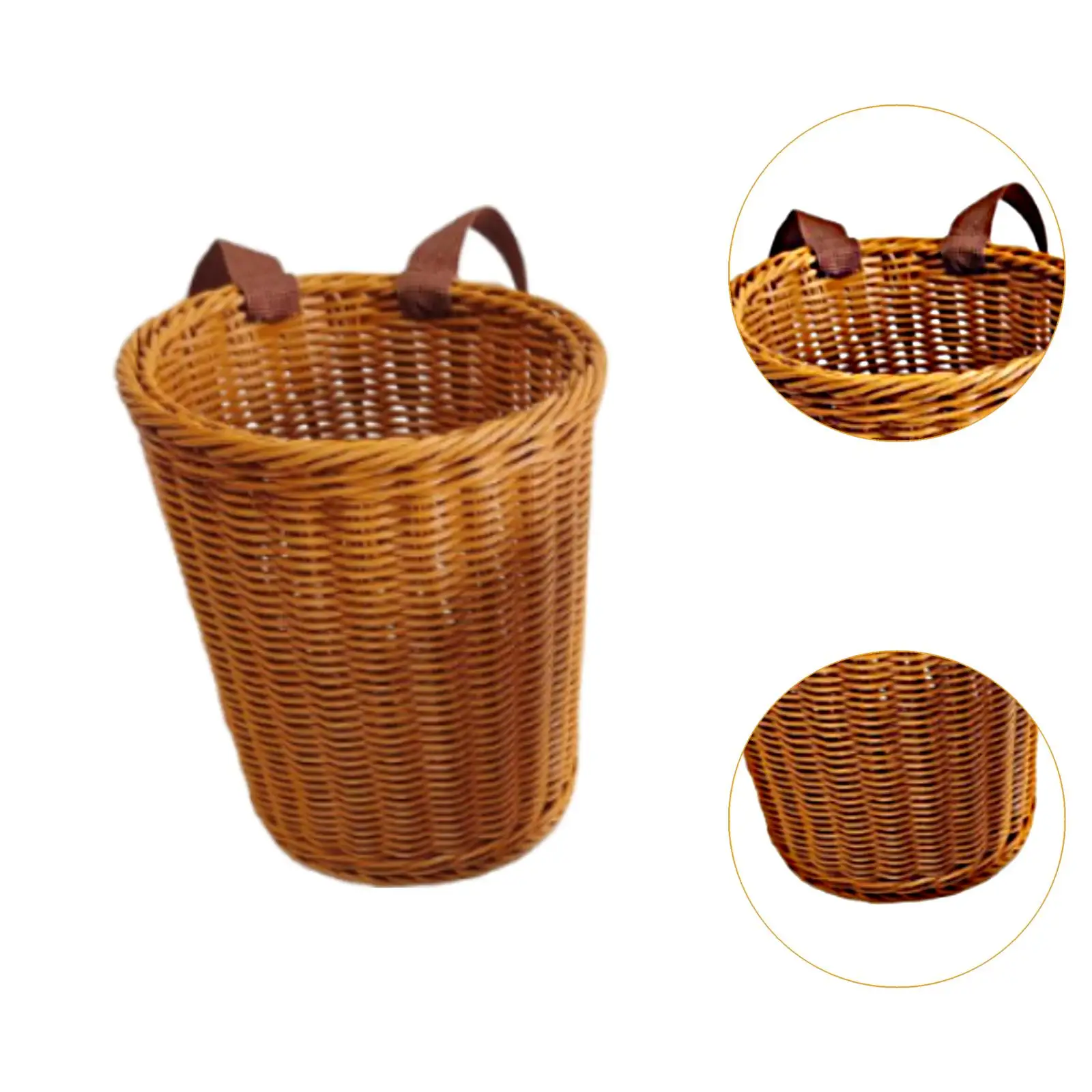 Rustic Basket Backpack Farm Camping Fishing Hand Woven Large Capacity Sturdy Fruit Basket Multipurpose Storage Picnic Basket view 5