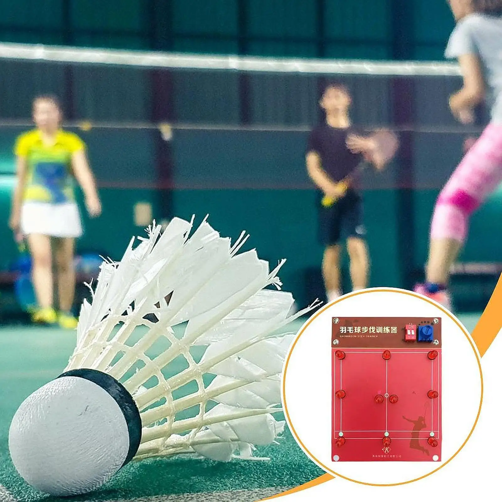 أداة تدريب كرة الريشة المحمولة لتنس الريشة، أداة تدريب فردية لتنس الريشة، خطوة ممارسة تساعد على التدريس #5