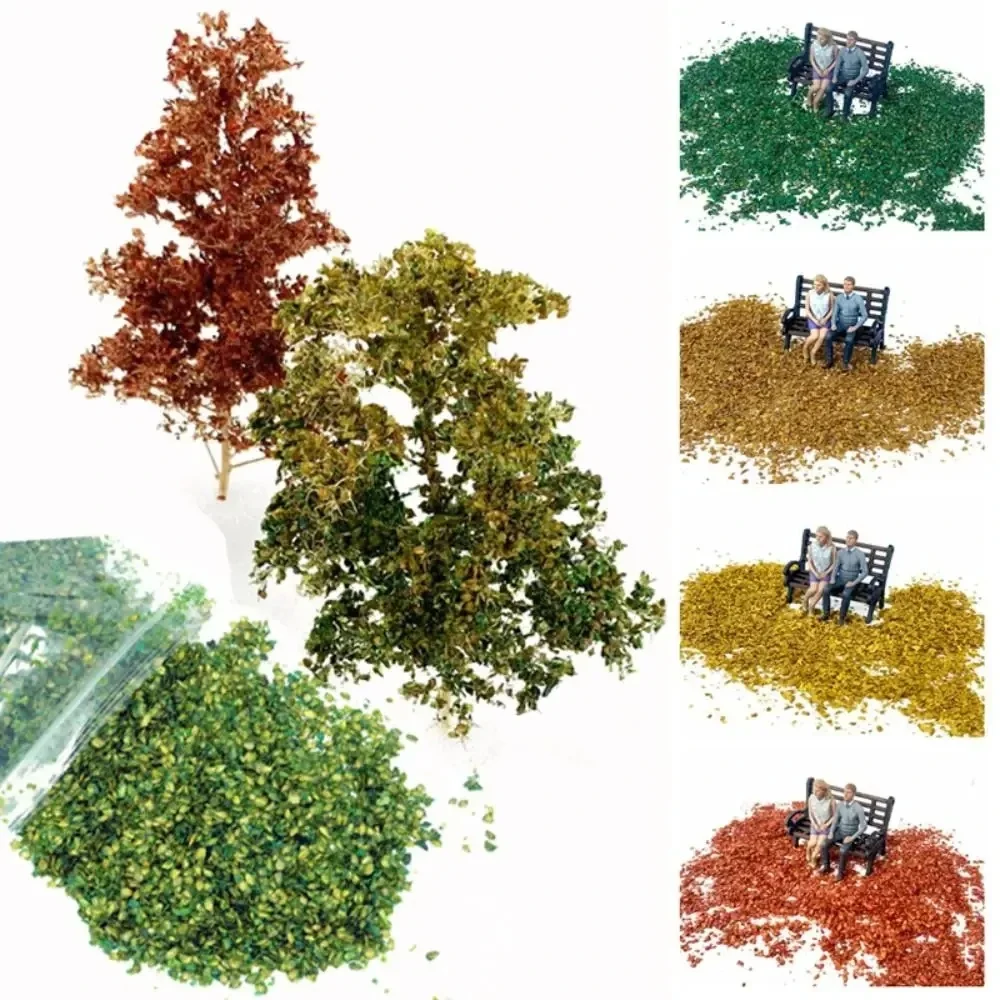 Feuilles miniatures à faire soi-même, 33 ml/sac, Micro feuille de paysage, modèle statique, jouets pour aménagement de Table de sable, scène, jeu de guerre, matériel de jardin, Diorama