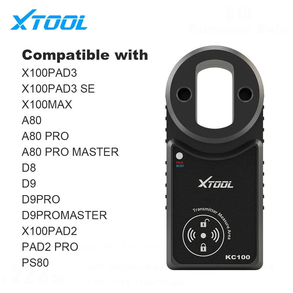 XTOOL KC100 Car Key Programming Chip Programmer ECU Reader For Benz Infrared Key Write MCU/EEPROM Chip Work With X100 PAD3 SE