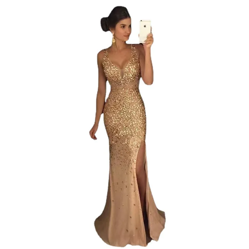 Bowith Evening Long Dress Ladies Prom Elegant Wedding Party Gown  for Women Gift Luxury Formal Occasion Performance Suit