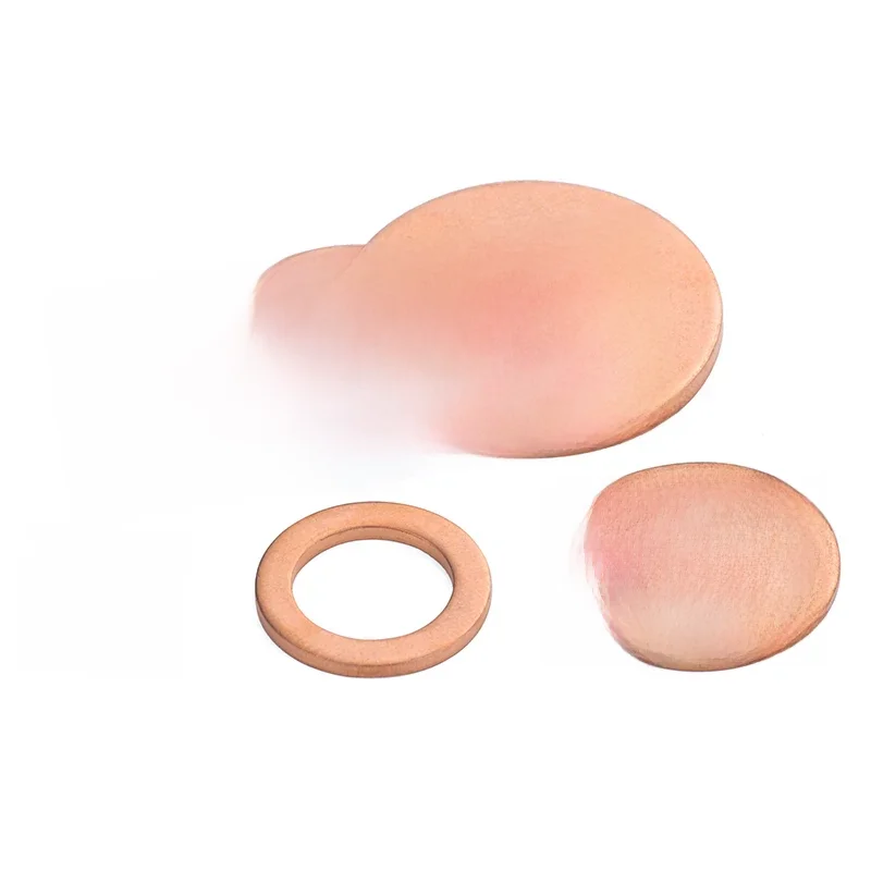 10 pièces 1.5mm d'épaisseur M3 4 5 6 7 8 10 12 13 14 15 16 17 18 20 21mm rondelle en cuivre joint solide bouchon de vidange joint d'huile pour bateau