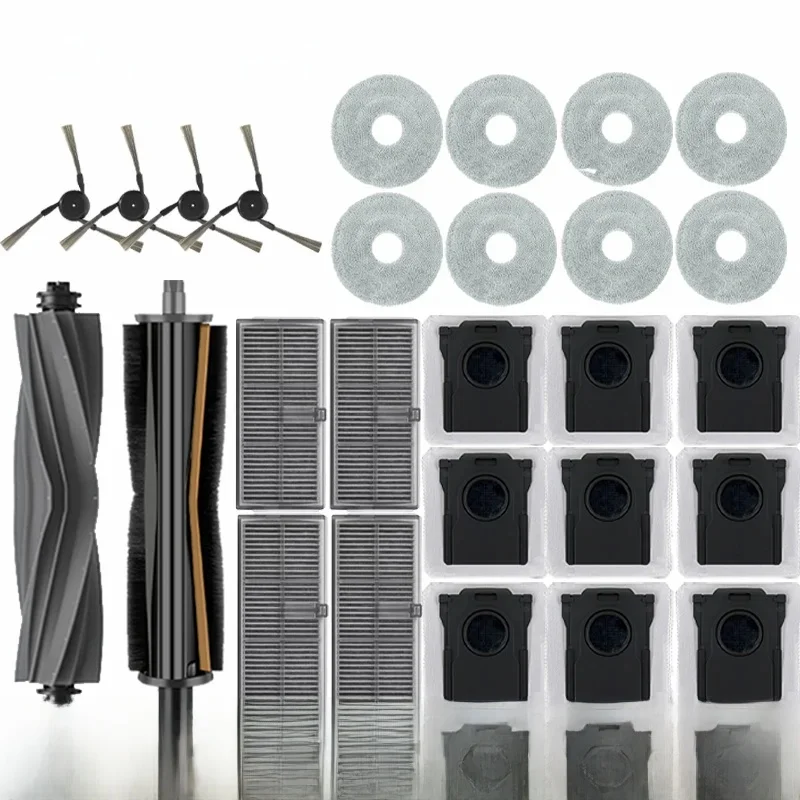 Dreame L40 ultra / X40 Ultra Robot aspirateur accessoires sacs à poussière vadrouille brosses latérales principales tissus filtres HEPA pièces de rechange