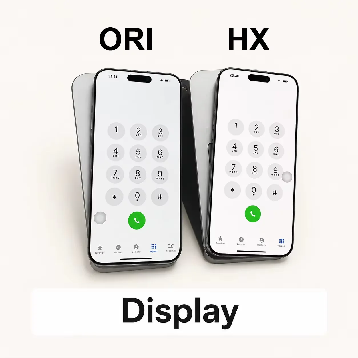 Großhandel HX Soft OLED 120HZ Bildschirmbaugruppe für iPhone 16 Pro Max 15 Pro Max 13 14 17 Pro Plus Display Digitizer Ersatz – Detail 3
