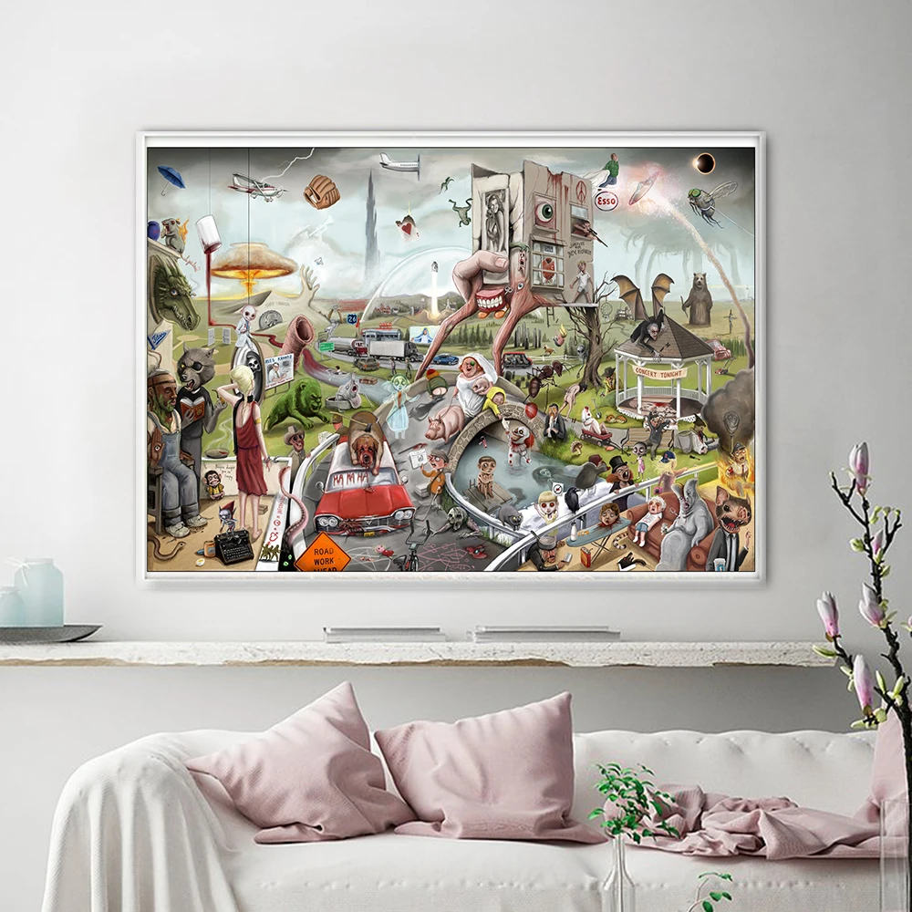 Stephen King Classic Anime Poster and Print KING COUNTRY Canvas Painting Modern Child Wall Picture for Living Room Home Decor