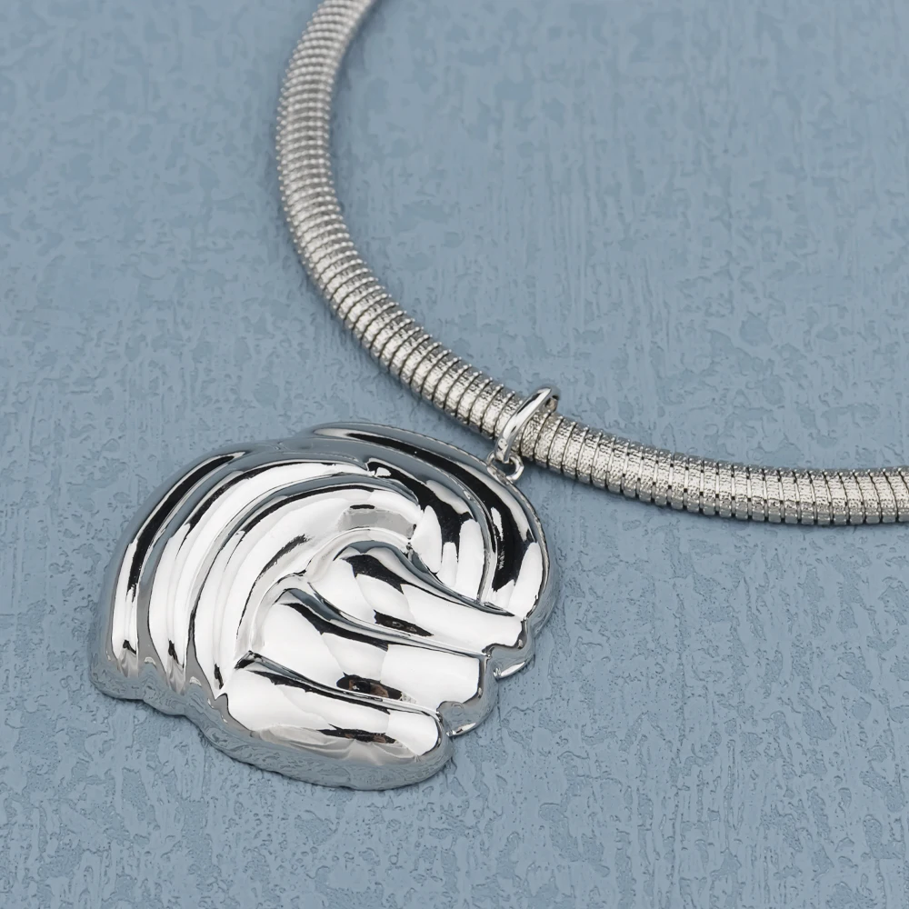 Luxus Weibliche Schmuck-Set Gold Farbe Halskette Großen Kreis Ohrringe Armreif Ring für Mode Frauen Dubai Afrikanischen Partei Schmuck – Detail 9