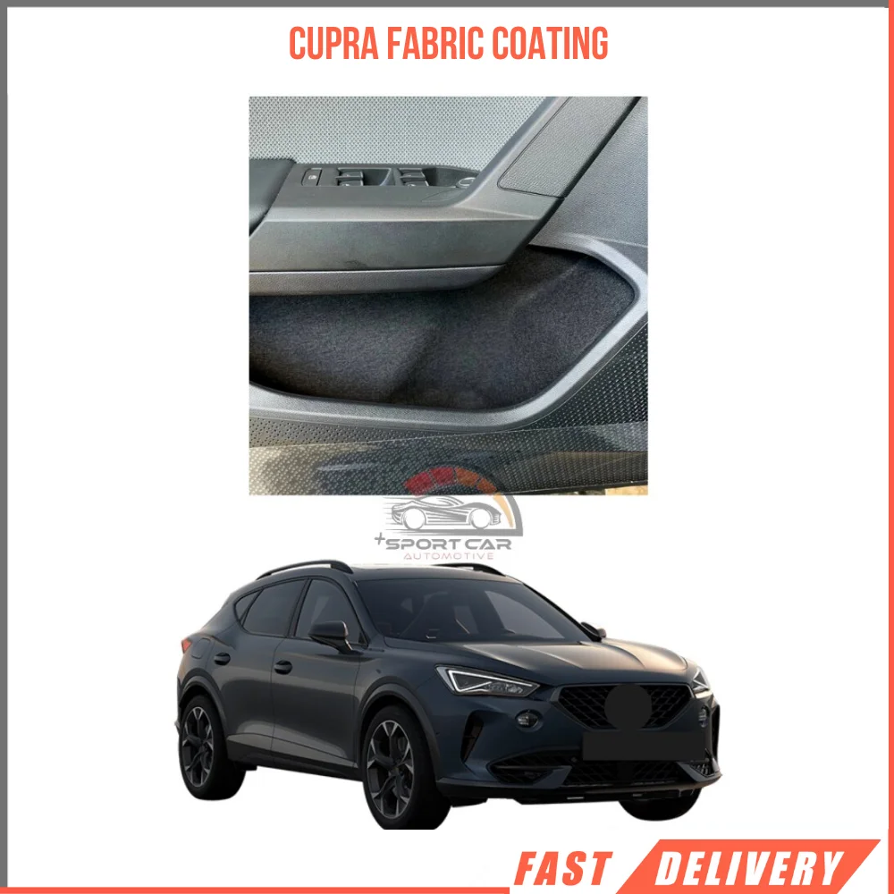 

For Cupra forfor for all year fabric coating car interior accessories goods with self-adhesive insulation effect