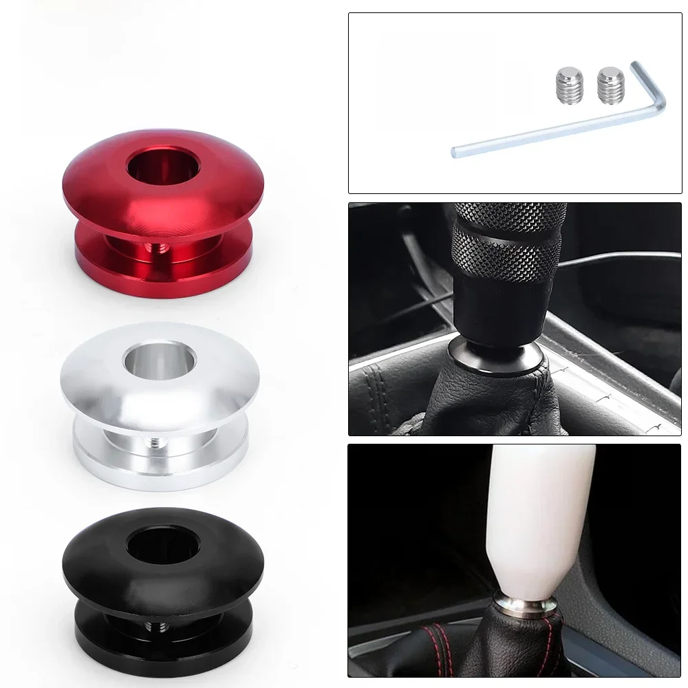 Bouchon de pommeau de levier de vitesse universel, limiteur de tête de changement de vitesse, Base fixe, boucle de pommeau de vitesse de voiture en aluminium, limiteur PQY-SKA93