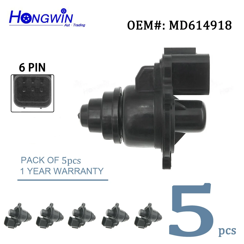 

5pcs IAC Idle Air Control Valve For Mitsubishi Pajero Delica Freeca Hyundai Galloper MD614713 MD614946 MD614743 MD614918