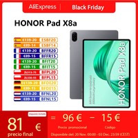 HONOR Pad X8a Tablet WIFI EU Version 4GB 128 GB 11inch 90Hz Display 8300 mAh Battery Snapdragon 680 Android 14 WiFi Tablet