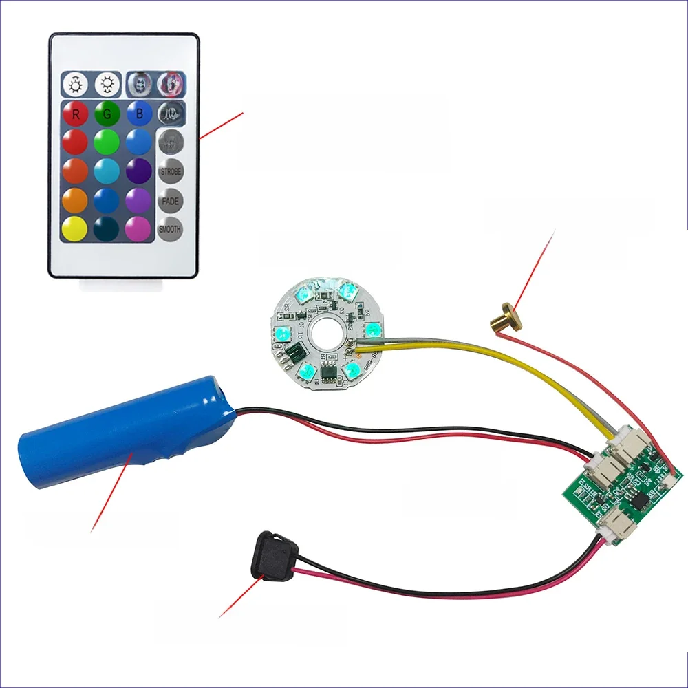 Source de lumière LED avec interrupteur tactile marche/arrêt, source lumineuse, panneau lumineux, nickel é coloré, RVB, télécommande, changement de documents pour les touristes, charge de sièges de