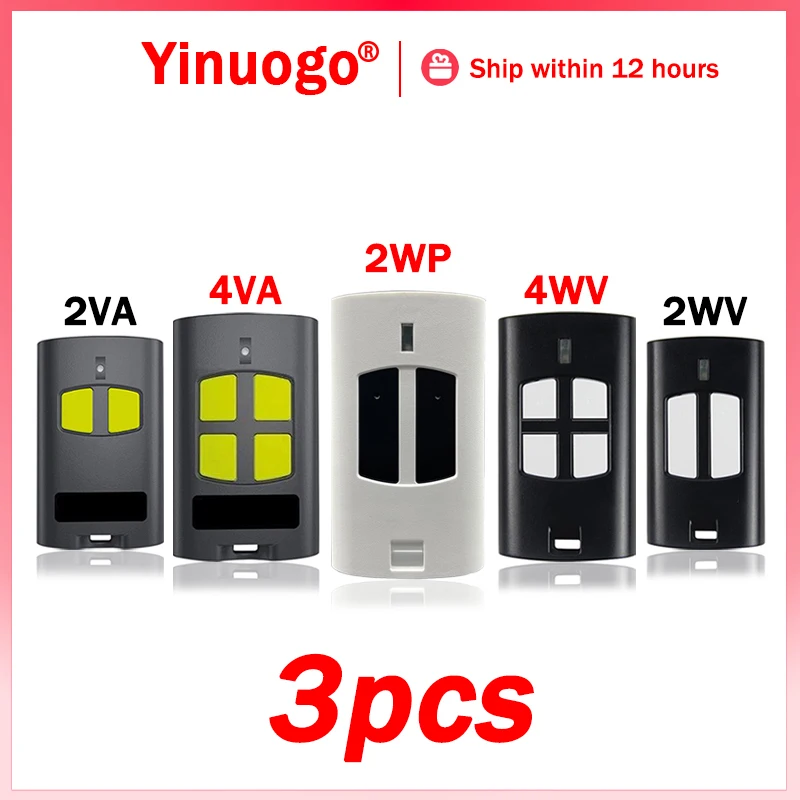 3PCS Garage Door / Gate Remote Control For BENINCA TO.GO VA WV 2VA 4VA 2WV 4WV 2WP WP 4WP 433.92MHz Hand Transmitter