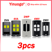 3PCS Garage Door / Gate Remote Control For BENINCA TO.GO VA WV 2VA 4VA 2WV 4WV 2WP WP 4WP 433.92MHz Hand Transmitter