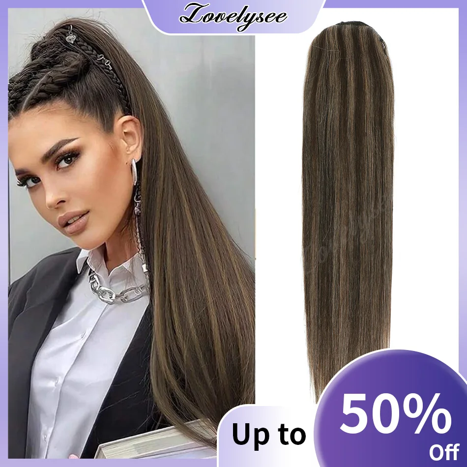 queue-de-cheval-droite-marron-omber-avec-cordon-de-serrage-100-cheveux-humains-vrais-cheveux-bresiliens-100-120g-extensions-a-clipser