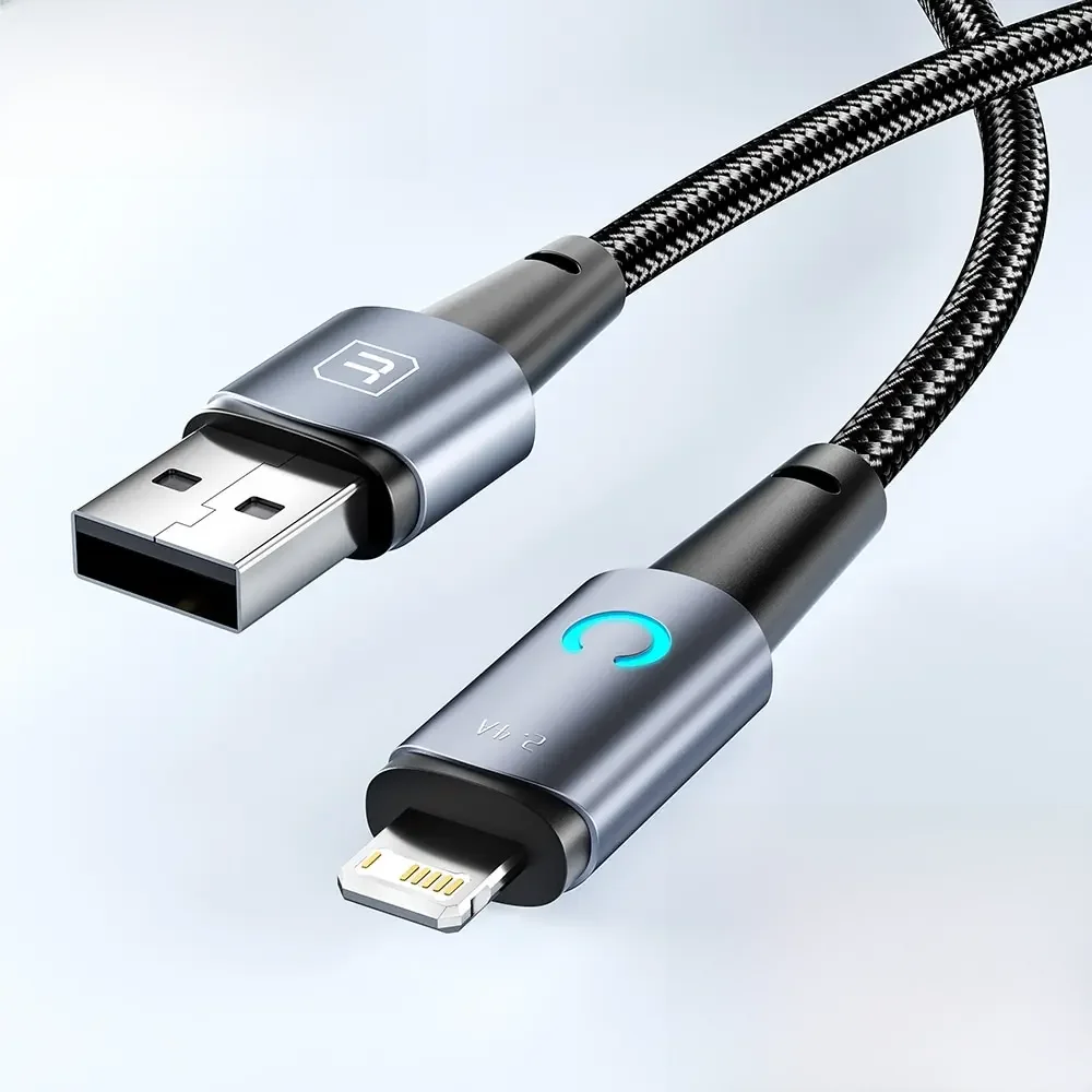 Toocki USB Lightning Câble pour Iphone 14 13 12 11 Pro Max 8 7 plus Led Chargeur Câble USB Type C Charge Rapide Câble 1m 2m 3m