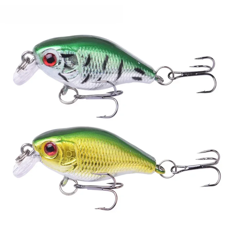 1 szt. Crankbait Minnow Fishing Lure 45mm 4g woblery sztuczna twarda przynęta pływająca przynęta na okonie morskie plastikowe ryby sprzęt wędkarski — zdjęcie 2