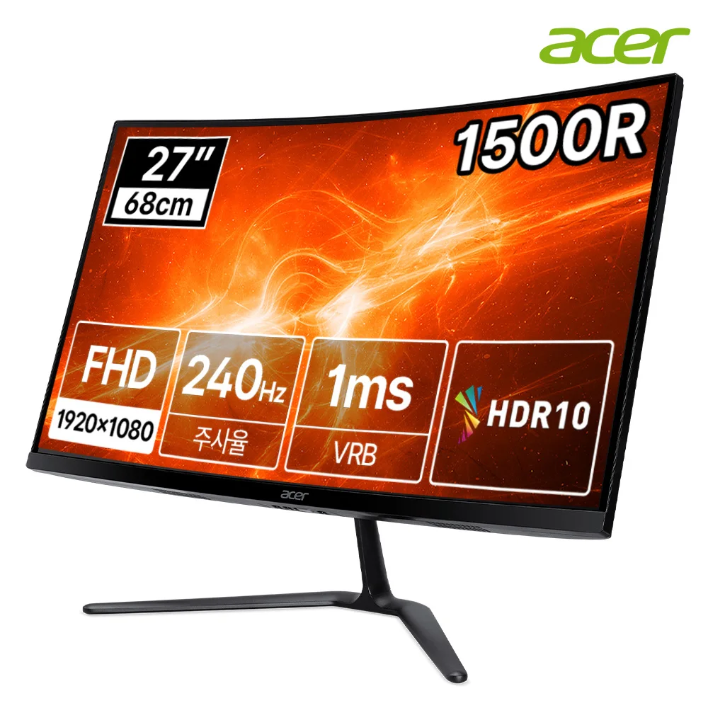 Acer Acer Nitro Ed270 X2 Fhd 240hz 1500r 27-inch Curved Gaming Monitor