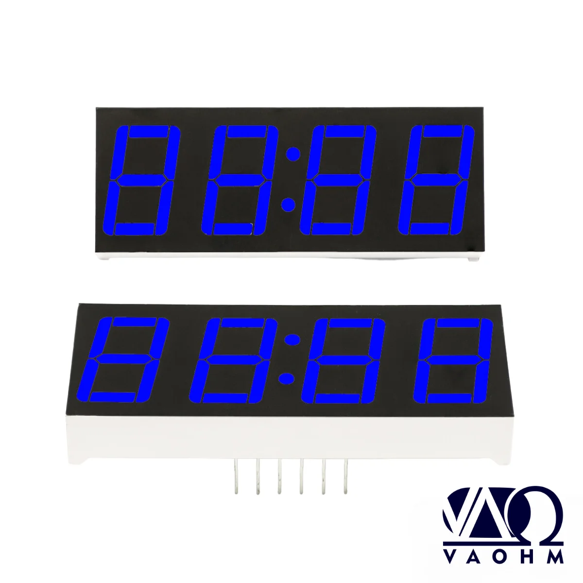 Reloj de ánodo común de 0,56 pulgadas, tubo de pantalla Led de siete segmentos, 4 dígitos, rojo, azul, verde, blanco, 10 piezas, 5643BH, 5643BB,